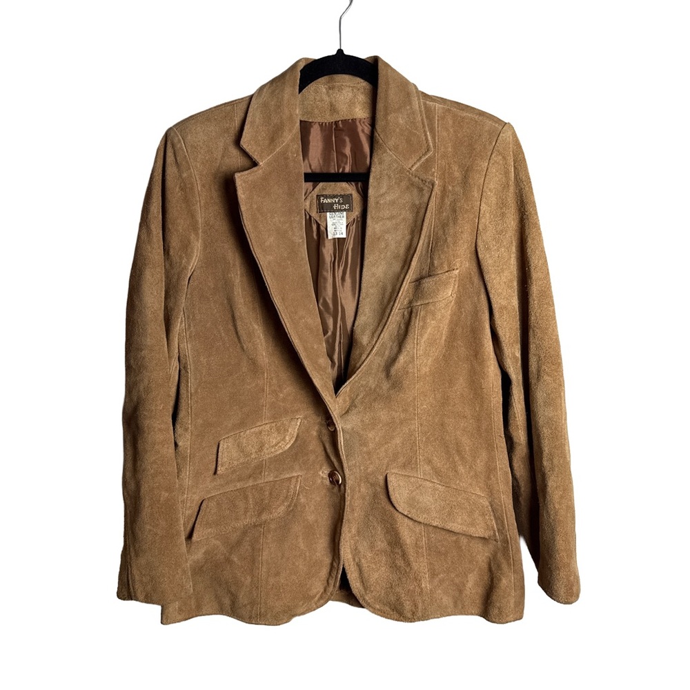 Vintage Fanny’s Hide Tan Suede Blazer – Women’s Medium